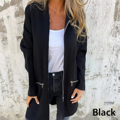 🍁Autumn New Releases🍁Casual Fashion Long-Sleeve Zip-Up Hooded Sweatshirt Jacket