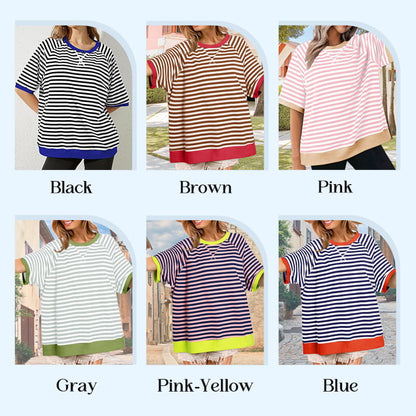 ✨Nieuwkomer✨Oversized gestreepte T-shirts voor dames
