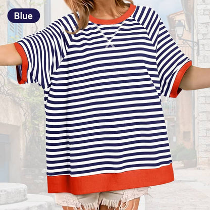 ✨Nieuwkomer✨Oversized gestreepte T-shirts voor dames