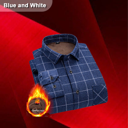 ✨New Arrival✨Men’s Lined Button-Down Plaid Shirt