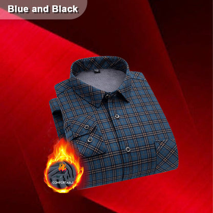 ✨New Arrival✨Men’s Lined Button-Down Plaid Shirt