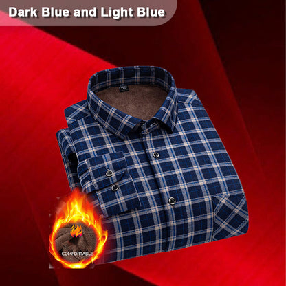 ✨New Arrival✨Men’s Lined Button-Down Plaid Shirt