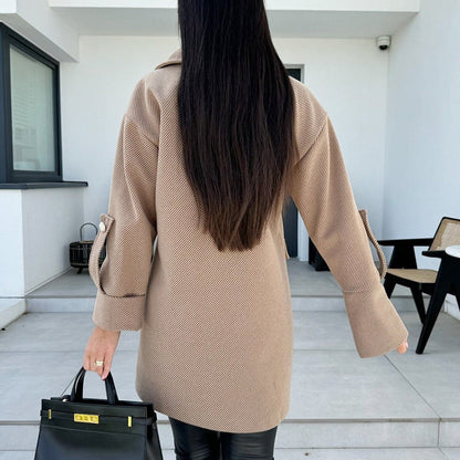 ✨Get 65% off💖Women's Solid Color Double Breasted Coat