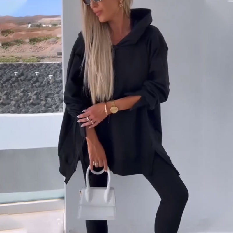 🍁Autumn New Releases🍁 💕Hooded Sweatshirt & Jogger Leggings 2-Piece Set