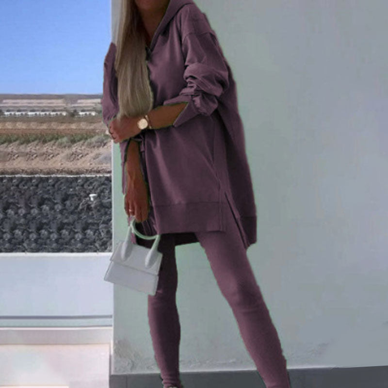 🍁Autumn New Releases🍁 💕Hooded Sweatshirt & Jogger Leggings 2-Piece Set
