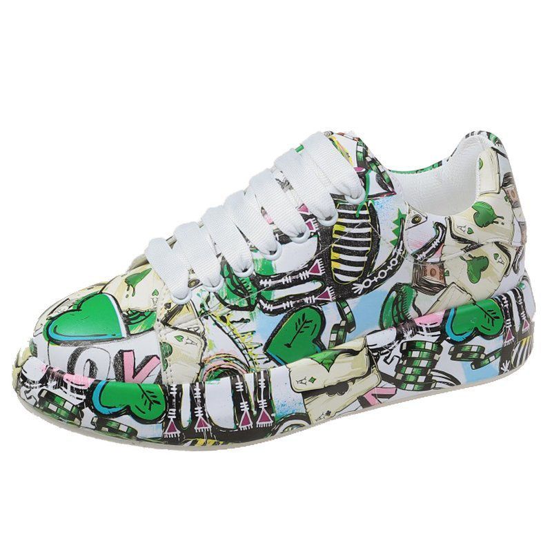 ✨New Arrival✨Unisex Round-toe Youthful Graffiti Casual Sports Shoes