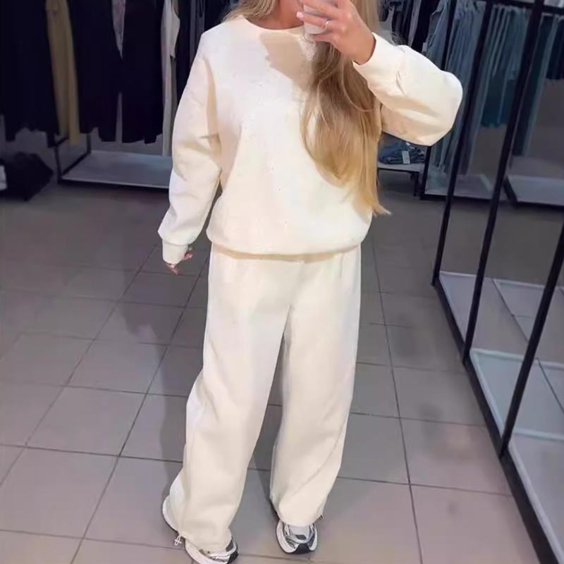 🍂Fall Specials 50% OFF🍂Women’s Round-neck Casual Sports Sweatshirt and Jogger Pants (2-piece Set)
