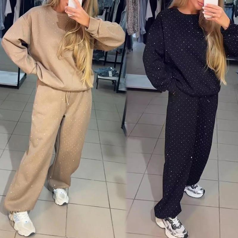 🍂Fall Specials 50% OFF🍂Women’s Round-neck Casual Sports Sweatshirt and Jogger Pants (2-piece Set)