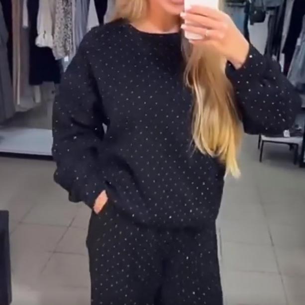 🍂Fall Specials 50% OFF🍂Women’s Round-neck Casual Sports Sweatshirt and Jogger Pants (2-piece Set)