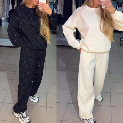 🍂Fall Specials 50% OFF🍂Women’s Round-neck Casual Sports Sweatshirt and Jogger Pants (2-piece Set)