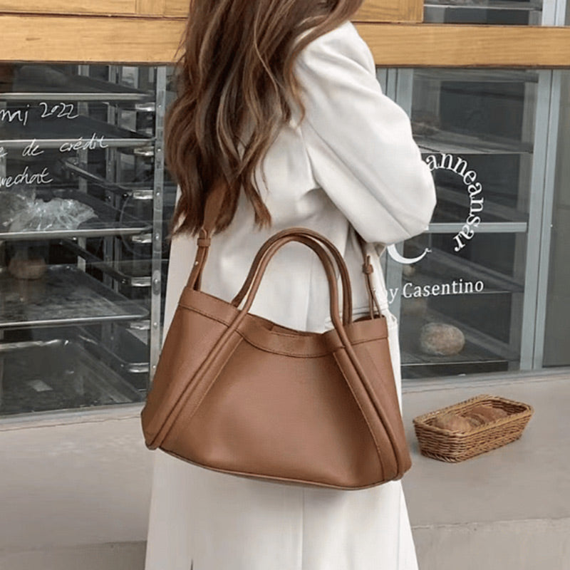 Super Large Capacity --44% OFF👜 Women's PU Leather Tote Bag with Matching Purse