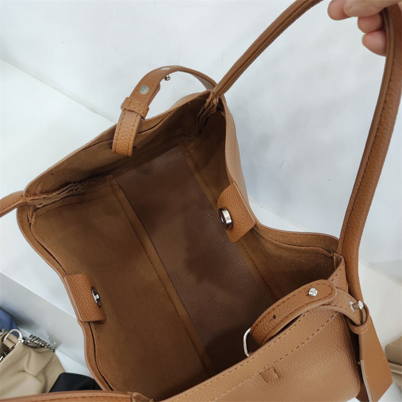 Super Large Capacity --44% OFF👜 Women's PU Leather Tote Bag with Matching Purse