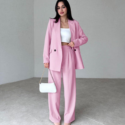 💕Hot Sale 55% OFF💕Women's Long 2-Piece Blazer Suit Set