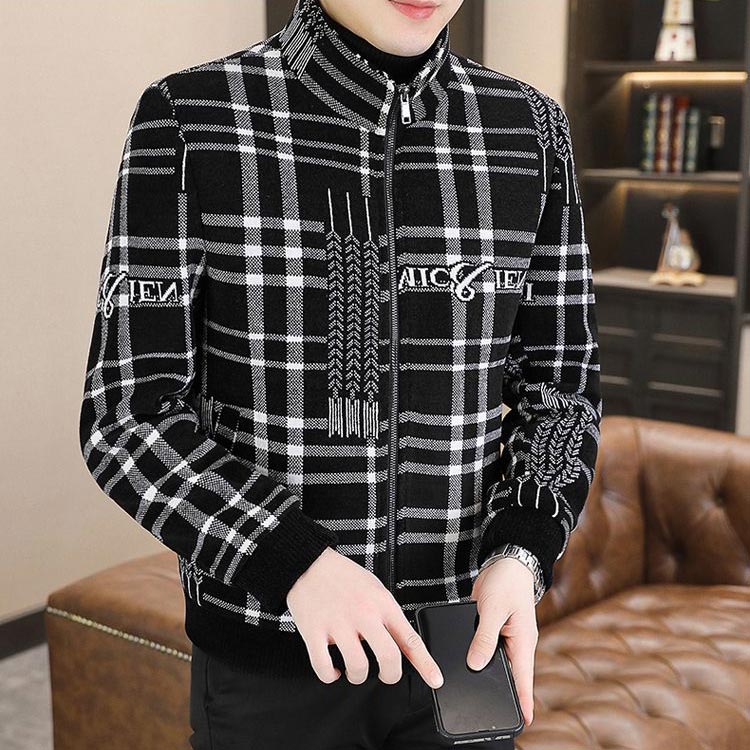🌷Limited Time 59% OFF💞Men’s Stylish Padded Thick Tweed Jacket with Stand Collar