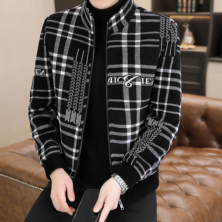 🌷Limited Time 59% OFF💞Men’s Stylish Padded Thick Tweed Jacket with Stand Collar