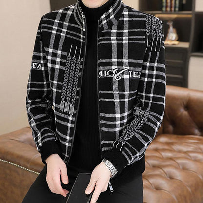 🌷Limited Time 59% OFF💞Men’s Stylish Padded Thick Tweed Jacket with Stand Collar