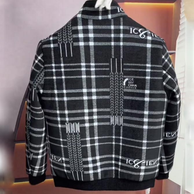 🌷Limited Time 59% OFF💞Men’s Stylish Padded Thick Tweed Jacket with Stand Collar