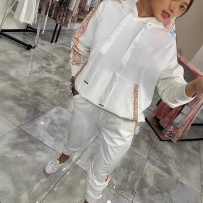 🌷Limited Time 47% OFF💞Women’s Drawstring Hooded Tops ＆ Pants 2-Piece Set