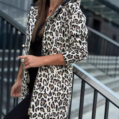 🌷Limited Time 49% OFF💞Women's Trendy Zebra & Leopard Pattern Coat