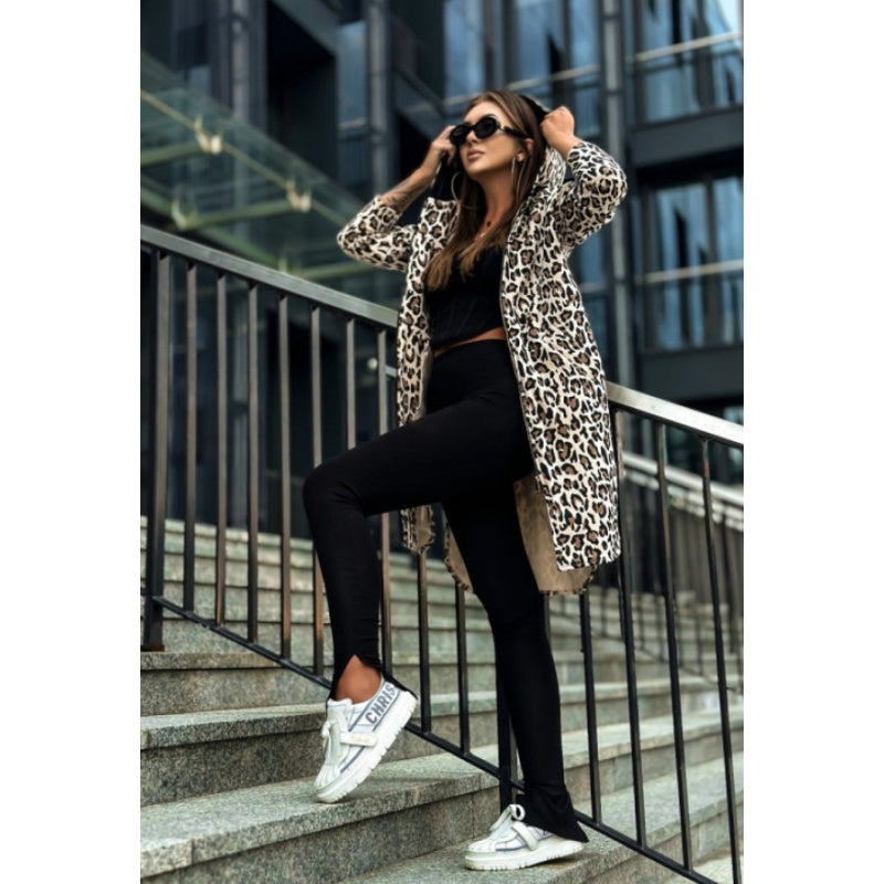 🌷Limited Time 49% OFF💞Women's Trendy Zebra & Leopard Pattern Coat
