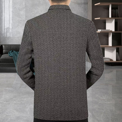 Casual Faux Tweed Blazer for Fall & Winter