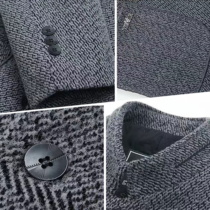 Casual Faux Tweed Blazer for Fall & Winter