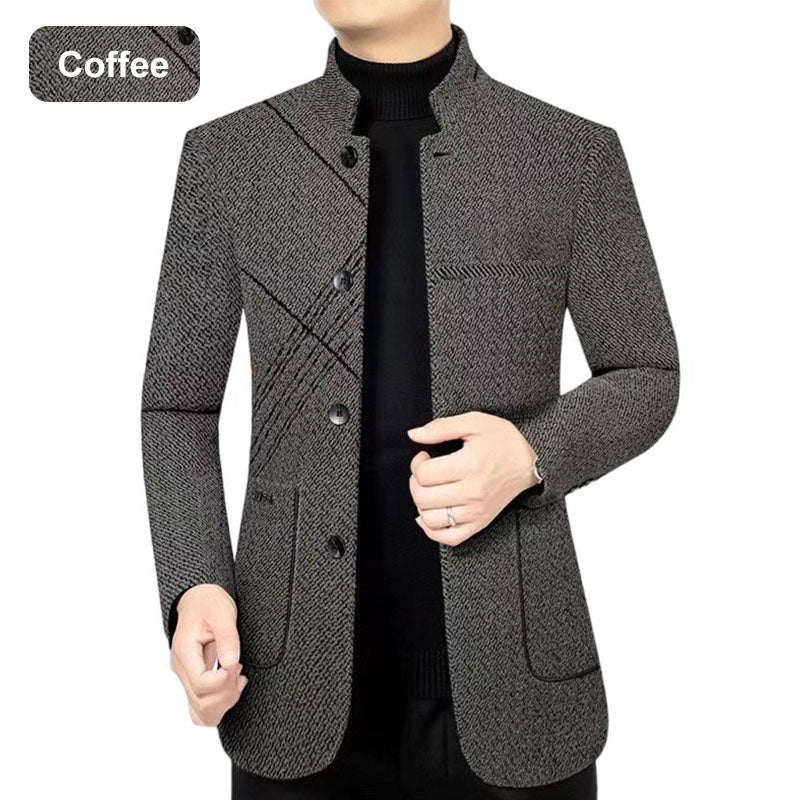 Casual Faux Tweed Blazer for Fall & Winter