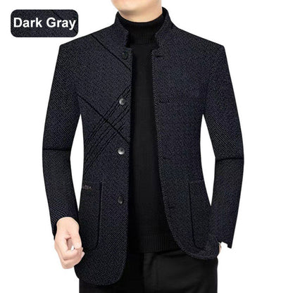 Casual Faux Tweed Blazer for Fall & Winter