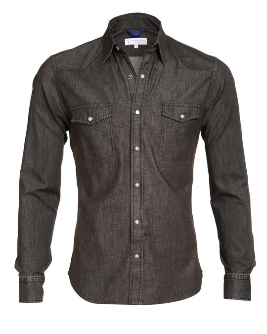 The Denim Western Zip Shirt