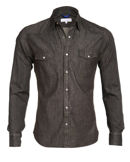 The Denim Western Zip Shirt