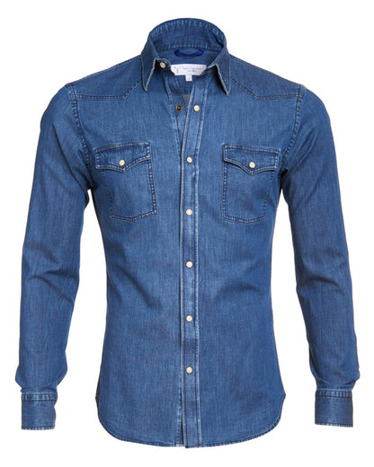 The Denim Western Zip Shirt