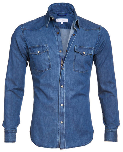 The Denim Western Zip Shirt