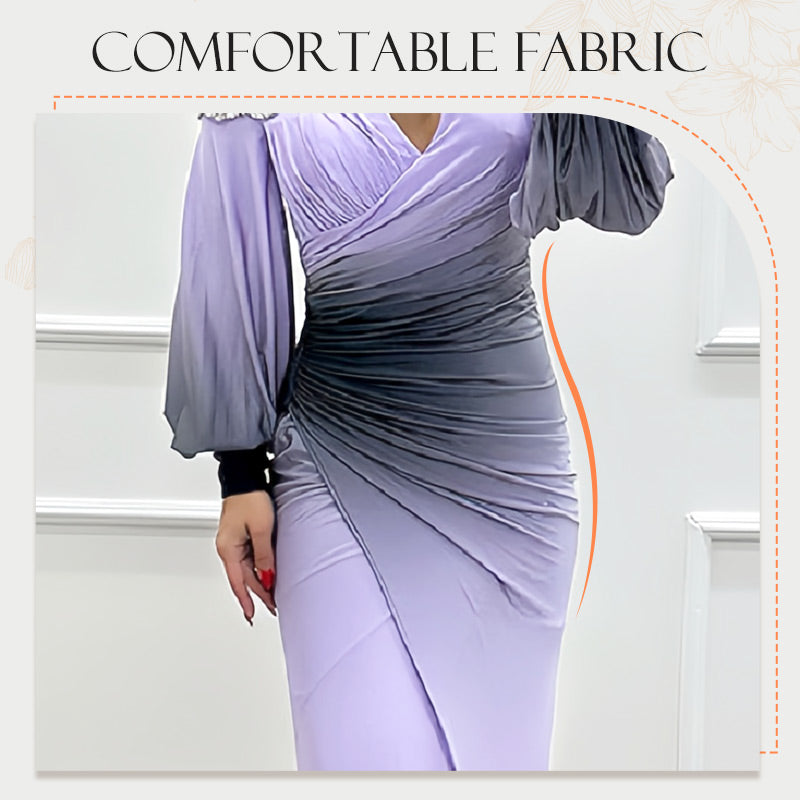 ✨New Arrival✨Women’s Gradient Off Shoulder Slit Long Dress