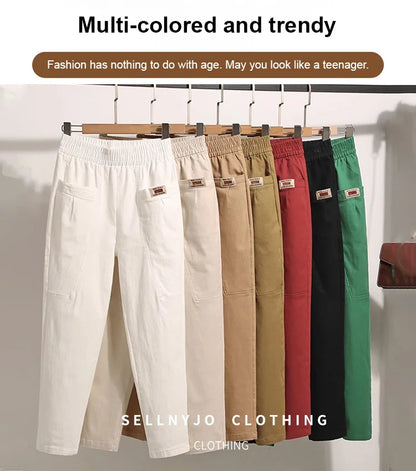 ✨New Arrival✨Women's Elastic Waist Cotton Pants