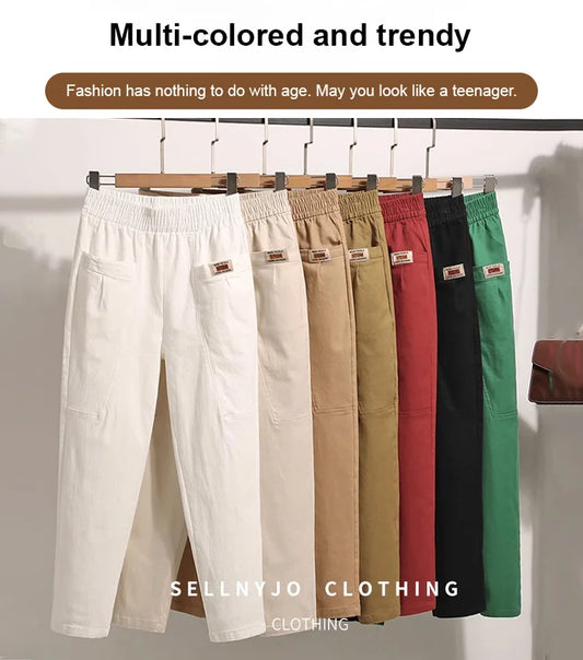 ✨New Arrival✨Women's Elastic Waist Cotton Pants