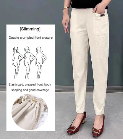 ✨New Arrival✨Women's Elastic Waist Cotton Pants