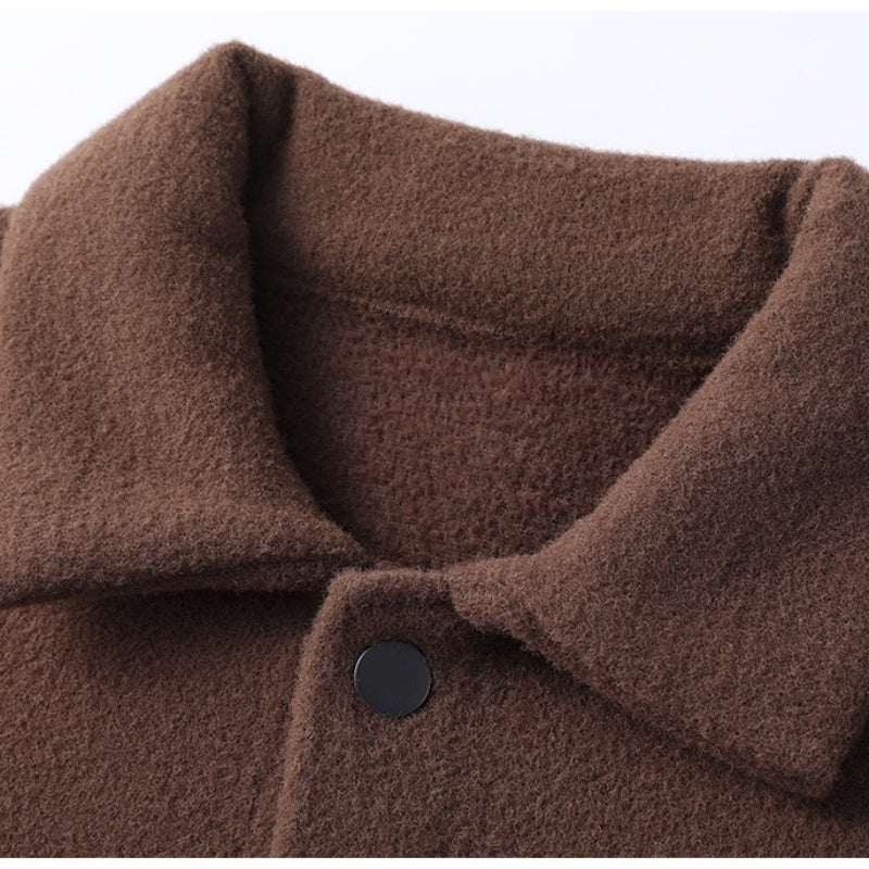 🔥HOT Sale🔥 Men's Trendy Solid Color Lapel Short Coat