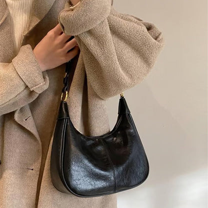 💕Hot Sale 60% OFF💋Women's Classic Solid Color Zipper Shoulder Bag