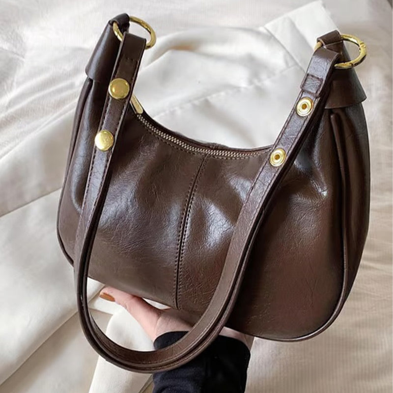 💕Hot Sale 60% OFF💋Women's Classic Solid Color Zipper Shoulder Bag