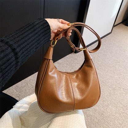💕Hot Sale 60% OFF💋Women's Classic Solid Color Zipper Shoulder Bag