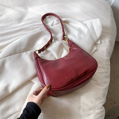 💕Hot Sale 60% OFF💋Women's Classic Solid Color Zipper Shoulder Bag