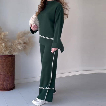 🍁Autumn New Releases🍁Women's Knitted Lounge Set with Micro-Flared Pants