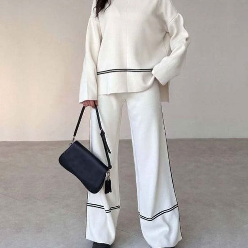 🍁Autumn New Releases🍁Women's Knitted Lounge Set with Micro-Flared Pants