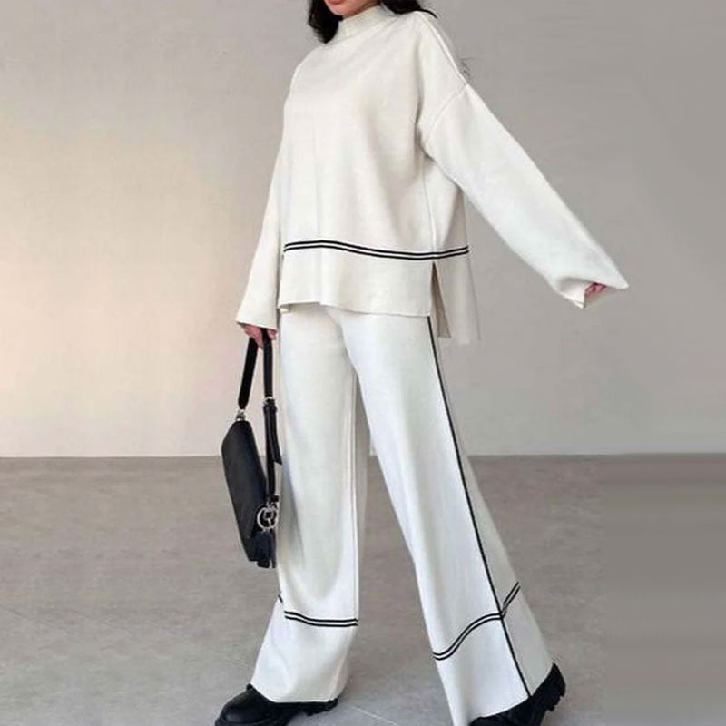 🍁Autumn New Releases🍁Women's Knitted Lounge Set with Micro-Flared Pants