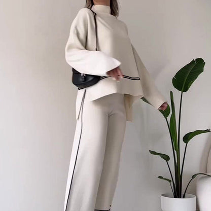 🍁Autumn New Releases🍁Women's Knitted Lounge Set with Micro-Flared Pants