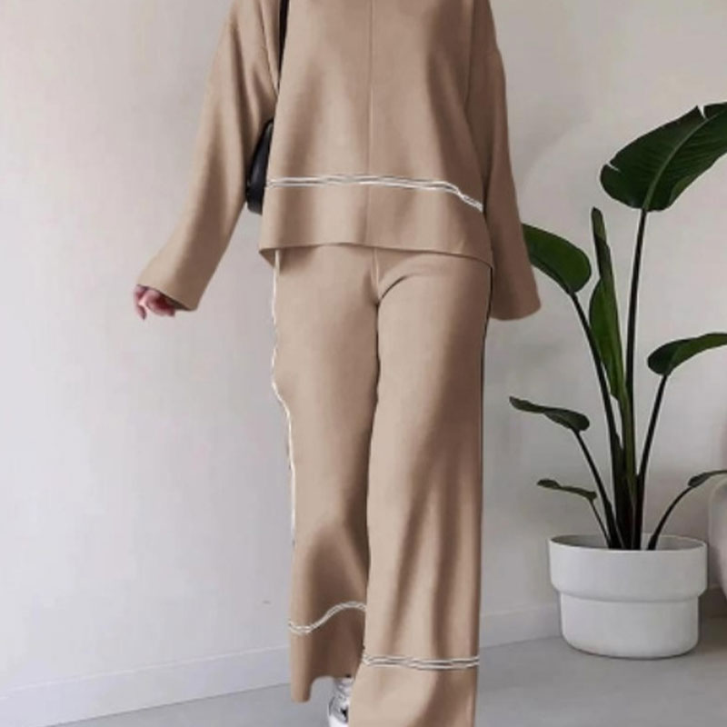 🍁Autumn New Releases🍁Women's Knitted Lounge Set with Micro-Flared Pants