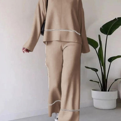 🍁Autumn New Releases🍁Women's Knitted Lounge Set with Micro-Flared Pants