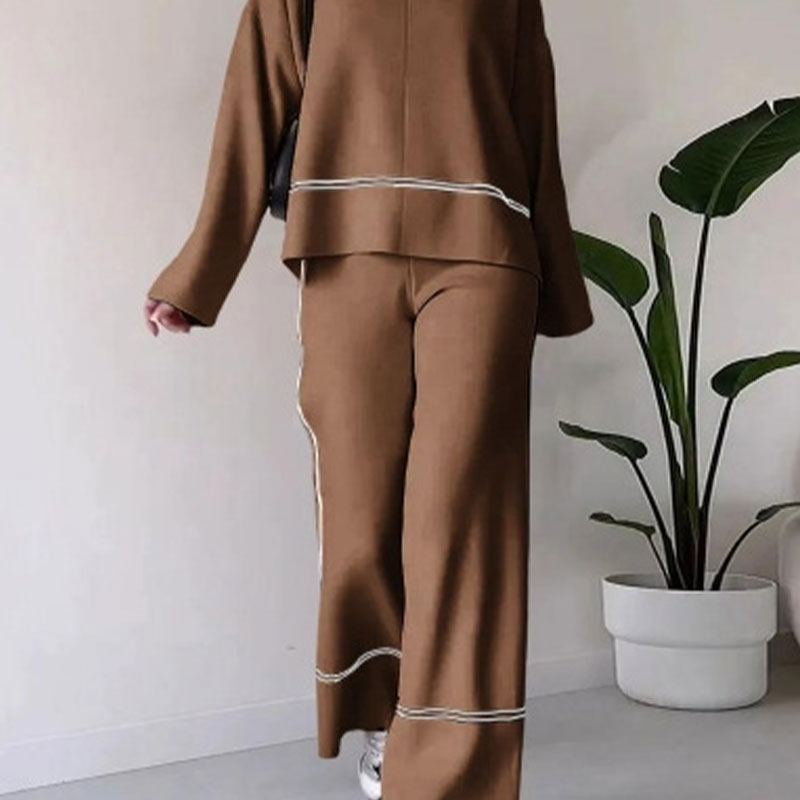 🍁Autumn New Releases🍁Women's Knitted Lounge Set with Micro-Flared Pants