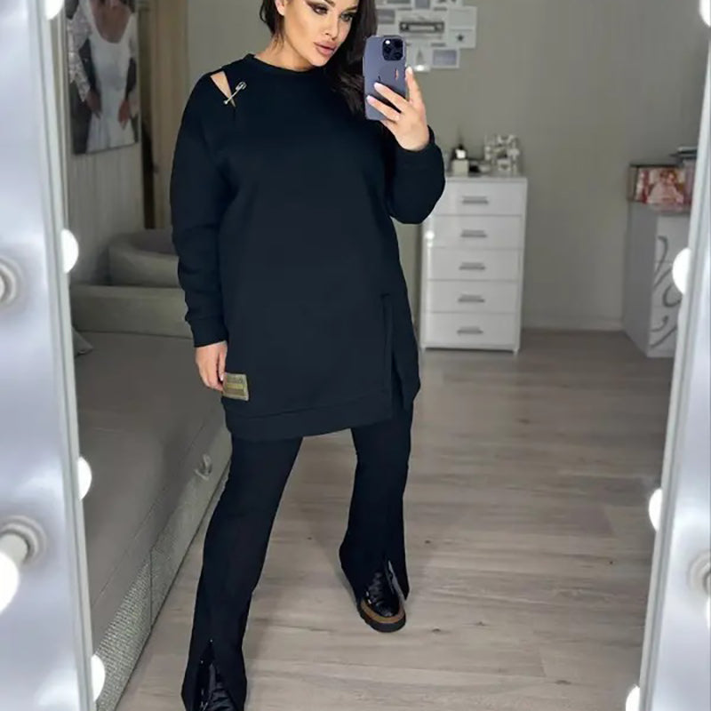 🌷Limited Time 50% OFF💞Women’s Chic Cutout Sweatshirt Dress