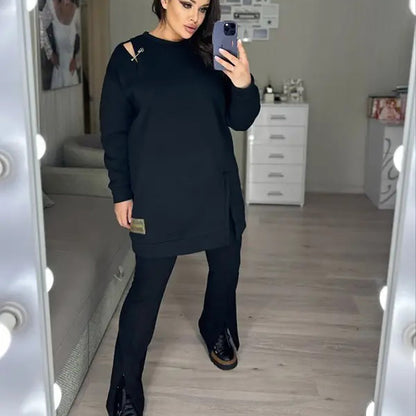 🌷Limited Time 50% OFF💞Women’s Chic Cutout Sweatshirt Dress